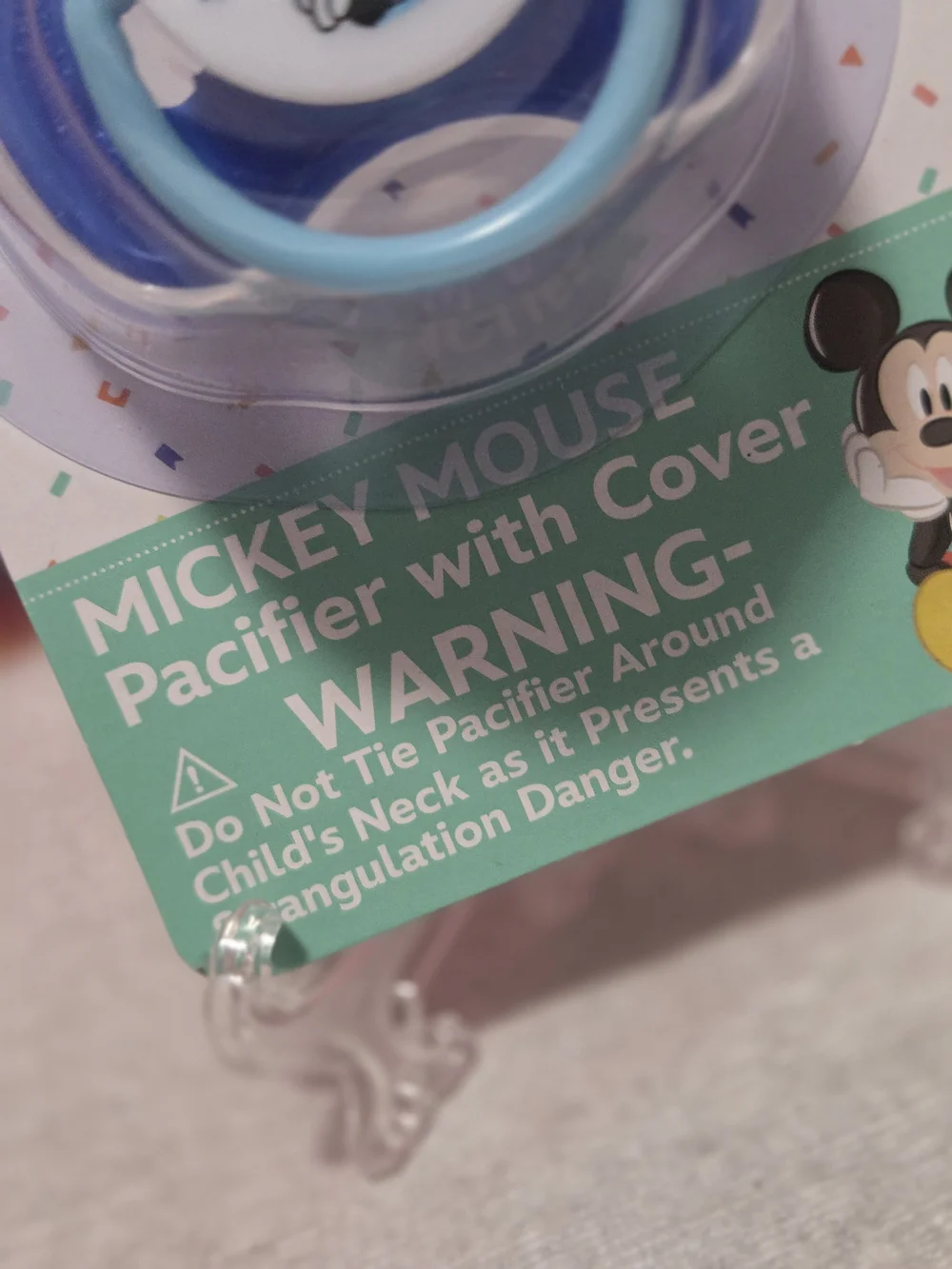 Disney Mickey Mouse Blue Pacifier with Cover